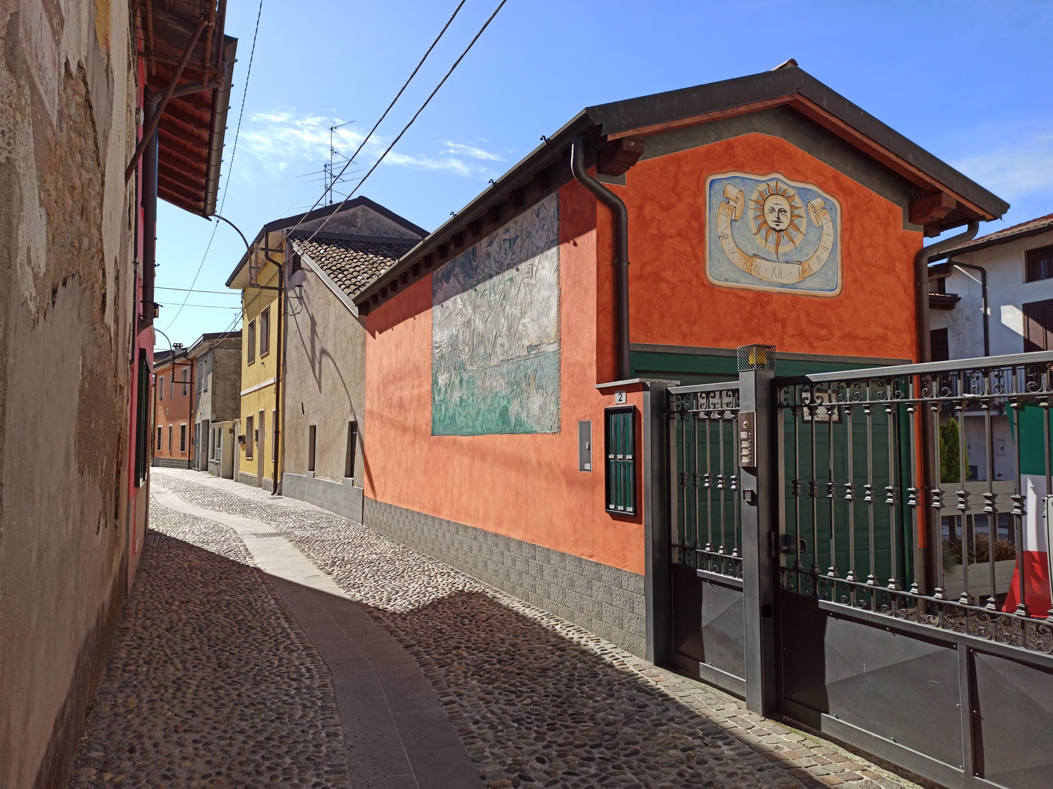 Muro dipinto di Calcio, provincia di Bergamo